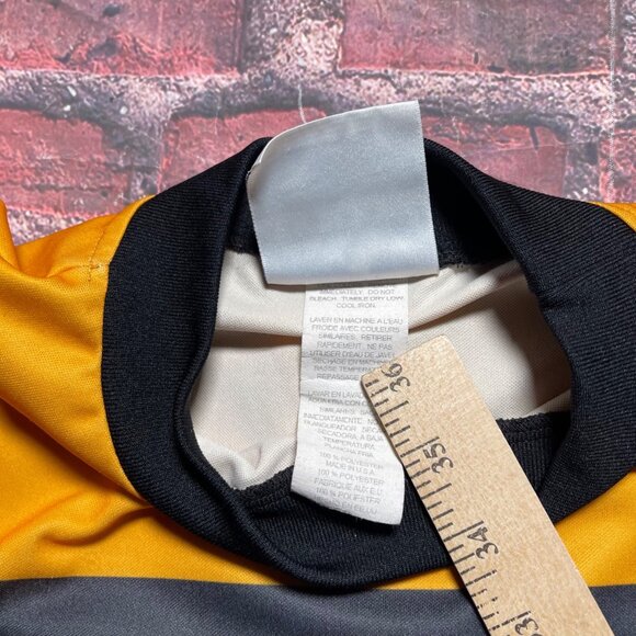 Vintage Adidas Goalkeeper Jersey Men’s M Soccer Goalie Black Orange Made In USA - Picture 3 of 7